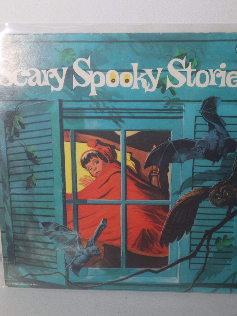 Scary Spooky Stories 1973 vinyl Halloween Troll Records 50-001 Orange Labels